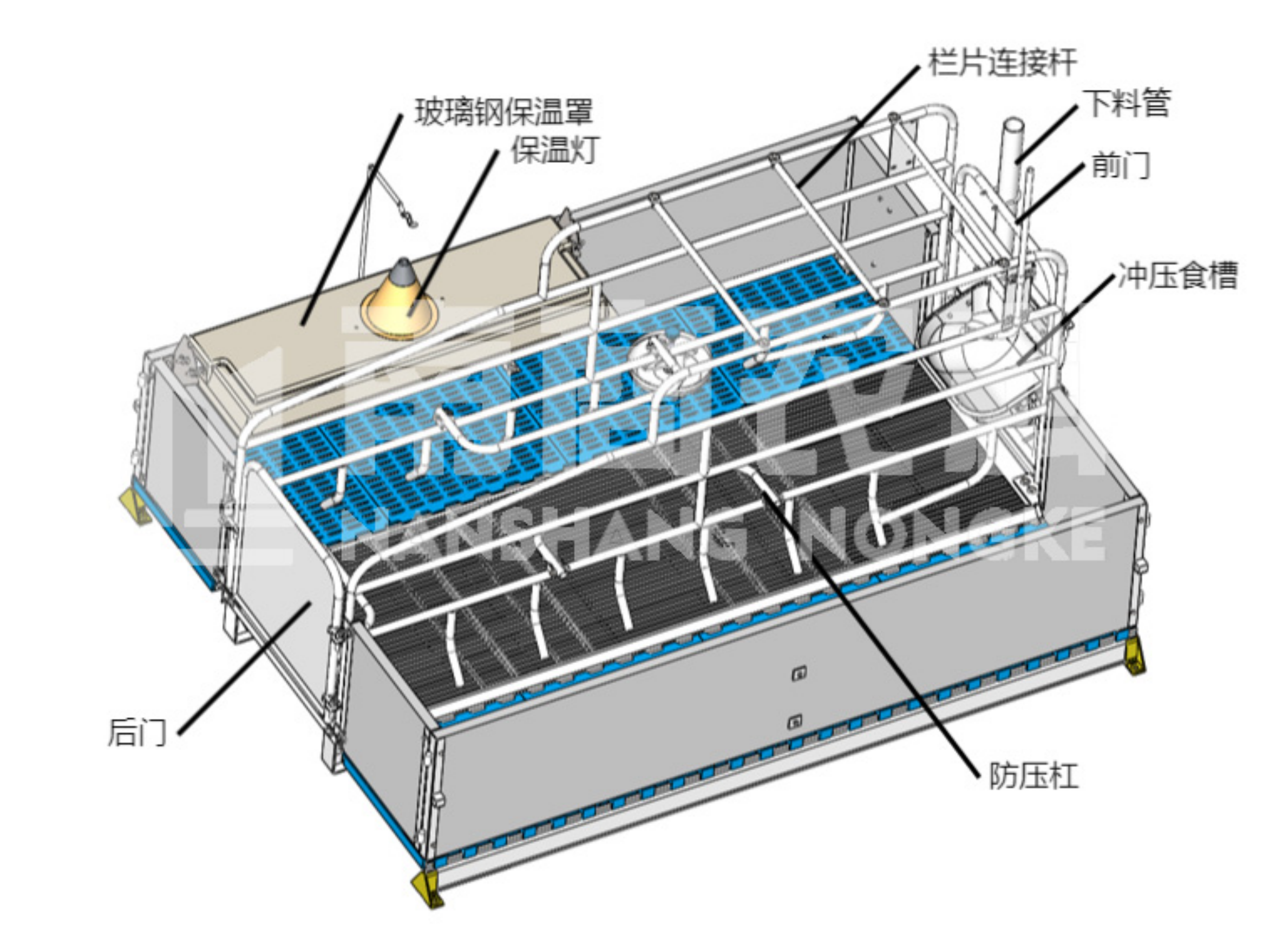 ? 母豬產(chǎn)床-003型詳情介紹