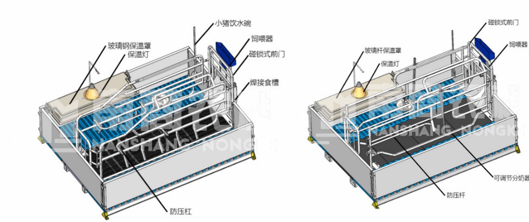 南商農(nóng)科部分母豬產(chǎn)床型號(hào)展示2